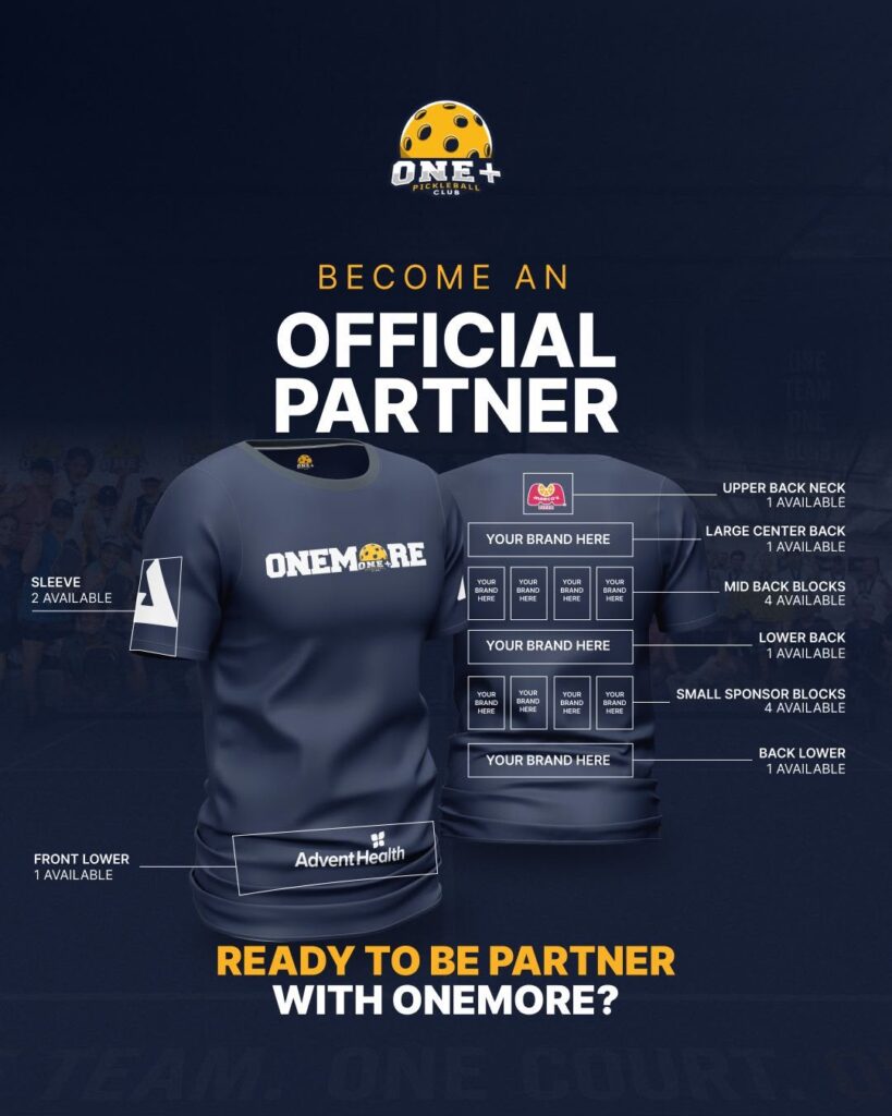 Partner with ONEMORE Pickleball Club
